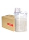Zenhome Rice Cereal Storage Container With Measuring Cup Clear 2L