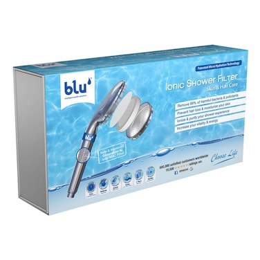 Blu Iconic Hand Held Shower Filter Sliver