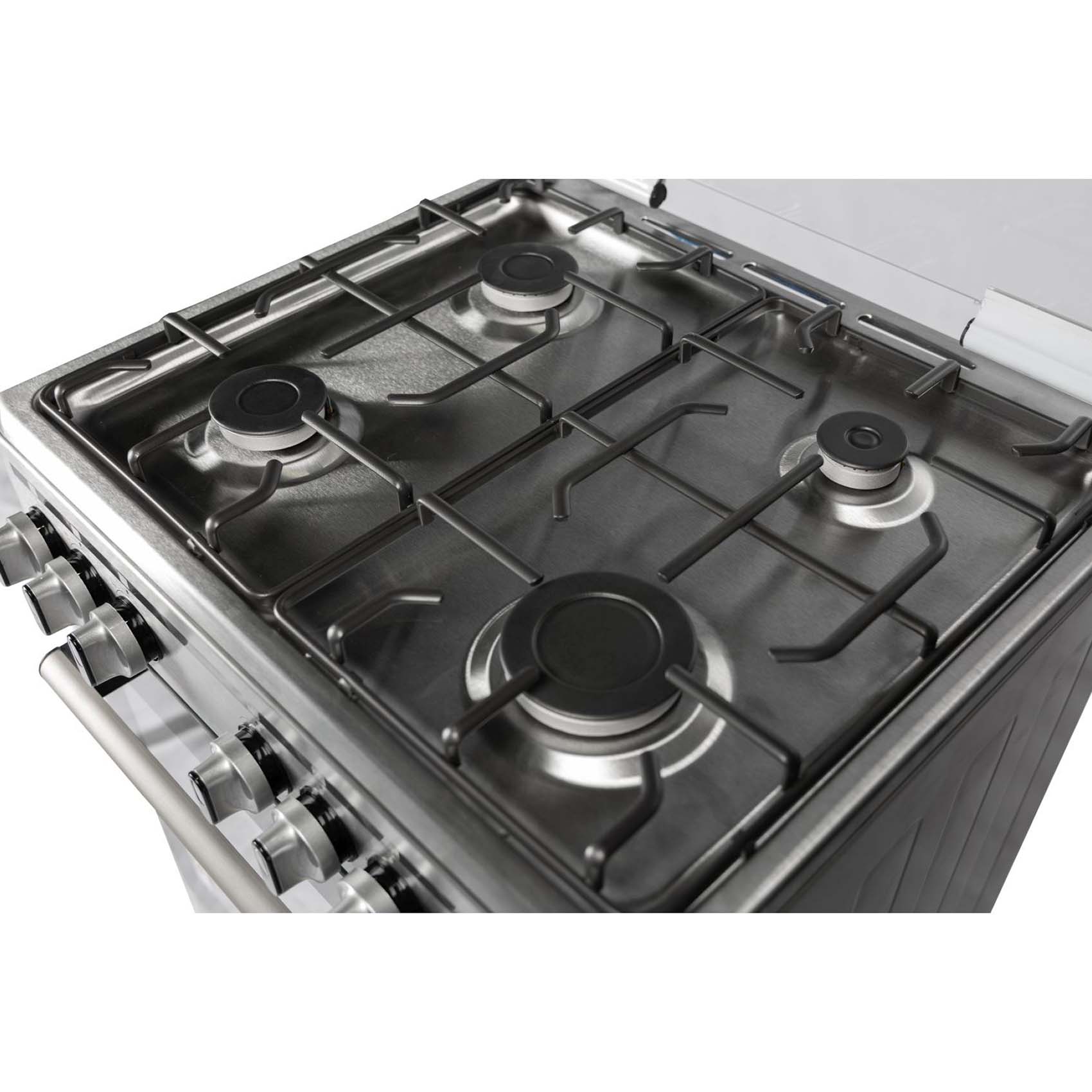 Terim Four Burner Gas Cooker TERGC6064ST Silver 60cm