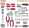 BOSS  TOOLS CT187023 TOOL SET WITH COMBINATION WRENCH 67 PIECE AUTO MECHANICS TOOL KIT SET WITH METRIC SOCKETS. CAR, BIKE &amp; VEHICLE DIY HAND TOOLS FOR REPAIR &amp; MAINTENANCE. COMPLETE IN A CARRY CASE