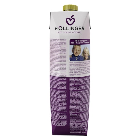 Hollinger Organic Red Grape Juice 1L