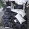 GOLDEN HOME  6-Piece Single Size Duvet Cover Set, 1 Duvet Cover + 1 Fitted Sheet + 4 Pillow Cases, Microfibre, Muesli