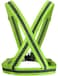 Generic High Visibility Unisex Outdoor Reflective Elasticity Safety Vest Security Reflective Vest Jacket Night High Visibility Safety Belt Stripe Strap (Green)