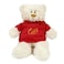 Caravaan - Cream Teddy With Eid Mubarak Red Hoodie 38cm