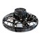 Generic-Black Flynova UFO Fingertip Upgrade Flight Gyro Flying Spinner Decompression Toy For Adult and Kids (Black)