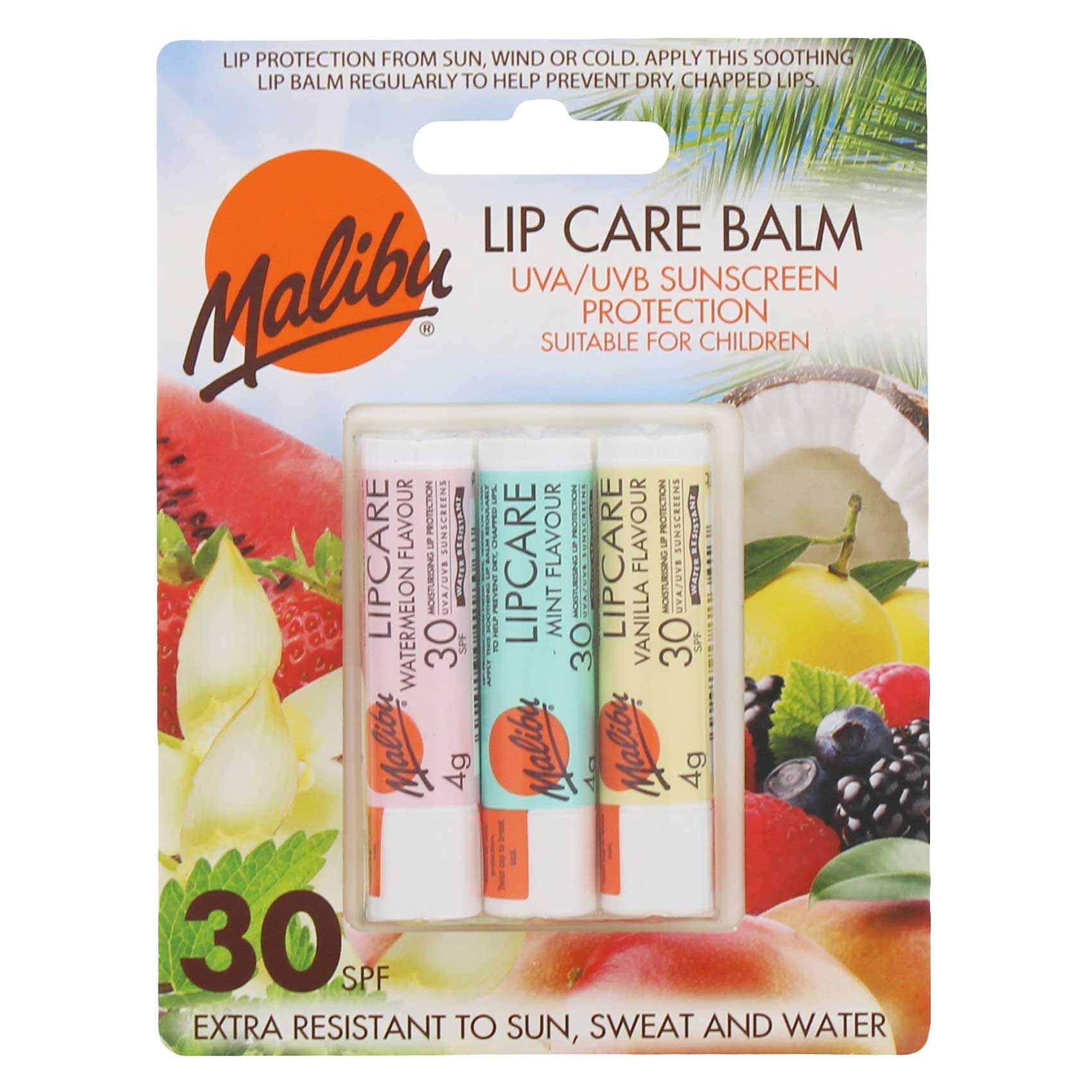 Malibu Lip B. Trio Melon/Mint/Van