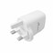 mpBLBERRI BLB-T101 20w USB-A &amp; USB-C PD Fast Charger, Micro-USB Cable, White