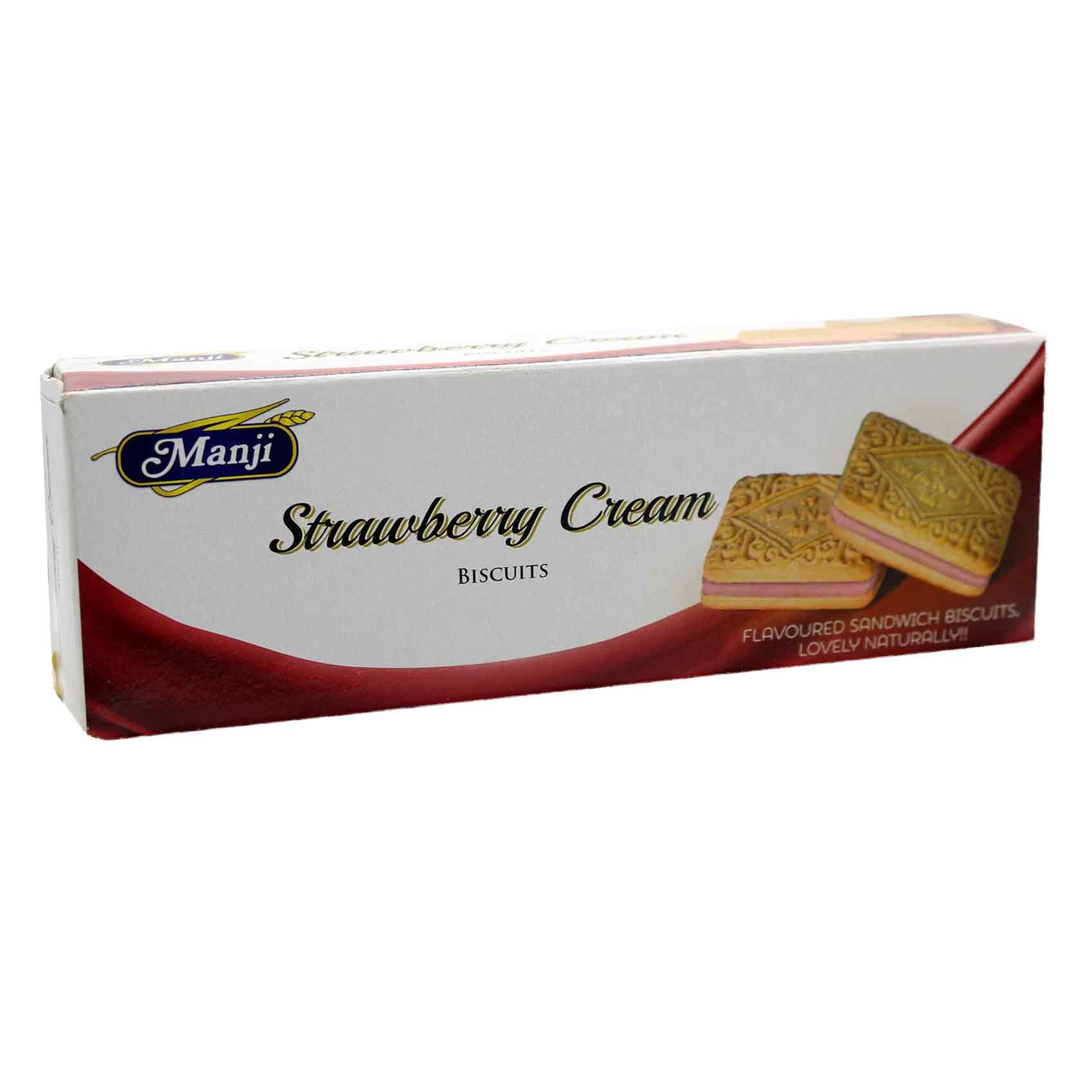 Manji Strawberry Cream Biscuits 160g