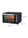 Techno Best Electric Oven With Double Glass Door, 60L, 2000W, BEO-060, Black