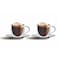 CuisineArt Double Wall Glass Coffee Cups And Saucers Clear 80ml 4 PCS
