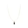 Aiwanto Necklace Gold Neck Chain With Beautiful Black Stoned Pendant Girls Womens Fashion