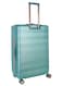 Senator Hard Case Medium Luggage Trolley For Unisex ABS Lightweight 4 Double Wheeled Suitcase With Built In TSA Type Lock A5125 Light Green