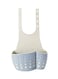 ANSELF Kitchen Sink Drain Basket And Holder Blue/White