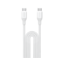 سلك شاحن موماكس Link Flow CC من USB-C إلى USB-C مضفر بطول 3 م وبقوة 100 واط - أبيض