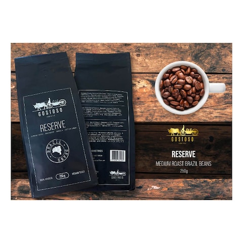 Gostoso Reserve Medium Roasted Brazil Coffee Beans 250g