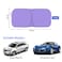 Beige Windshield Sunshade for Car - UV Protection and Heat Shield