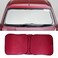 Generic Collapsible Auto Windshield Sunscreen Car Sunshade Medium 148 X 70 cm Black/Beige/Maroon (Optionable)