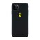 Ferrari - Apple iPhone 11 Pro Case, SF Silicone Hard Case Logo Shield Compatible for iPhone 11 Pro and support Wireless Charging, Easy Access to All Ports, CG Mobile Officially Licensed - Dark Gray