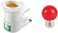 ABBASALI UK Plug Lamp Holder Converter Socket Control With Multi Colour Bulb For Night Use At Home,Office etc