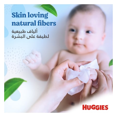 Huggies Pure Baby Wipes, 99% Pure Water Wipes, 1 Pack x 56 Wipes