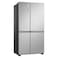 Hisense Side By Side Refrigerator RS869N4ASU Silver 637L