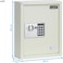 Rubik 34-Keys Metal Storage Cabinet Safe Box Digital Lock, Wall Mounted Key Storage Cabinet Organizer For Hotels Realestate Warehouse Schools Universities Business (Off White)