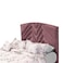 In House Oslo Velvet Bed Frame - Single - 200x90 cm - Dark Pink