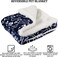Pet blanket for large and medium pets, Ultra-soft blanket with cute print design, Reversible pet blanket for dogs and cats, Warm and comfortable in all seasons 70 cm (Blue)