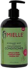 Mielle Rosemary Mint, Biotin Infused, Encourages Growth Hair Products For Stronger And Healthier Hair And Styling Bundle - Shampoo, Conditioner, Leave-In Conditioner Set 3 Pcs