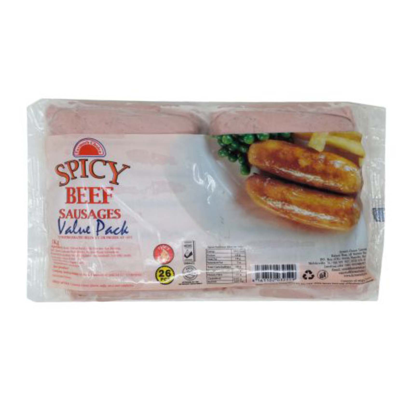 Farmers Choice Spicy Beef Sausage 1Kg