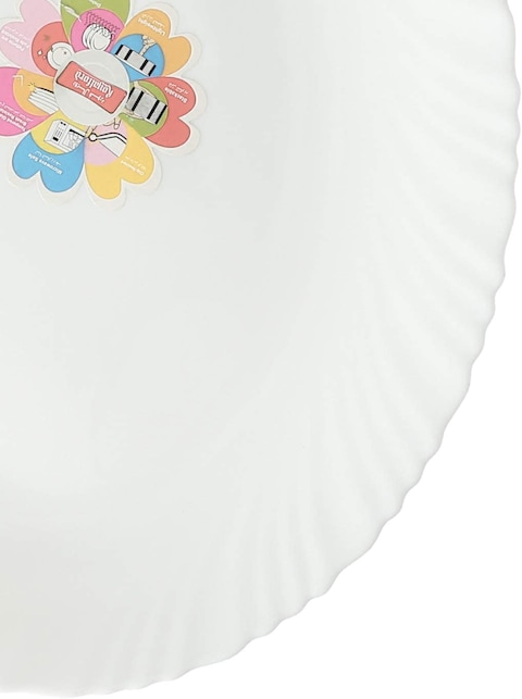 Royalford Opal Ware Spin 14&quot; Oval Plate - White [Rf4531]