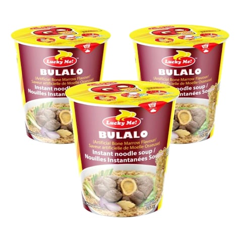 Lucky Me! Bulalo Instant Noodle Soup, 70g Pack of 3