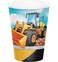 Creative Converting- Big Dig Construpcsion Hot &amp; Cold Cup 9 Oz 8pcs< >Yellow/Black< >