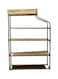 Rahalife Storage Shoe Rack With Stainless Steel Frame, Multi-Functional Shoe Storage Organiser Rack, Shoe Tower Shelf for Living Room, Entryway, Hallway And Cloakroom, Black &amp; White