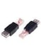 Generic Rj45 Male To USB Af A Female Adapter, Black/Clear