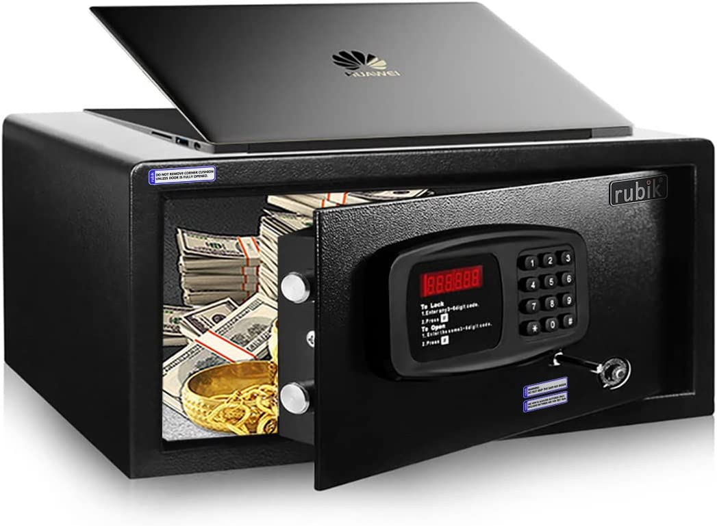 Buy Rubik Hotel Safe Box Large Steel Strongbox with Hotel Style Digital ...