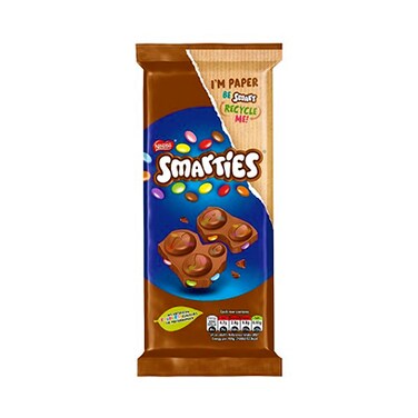 Nestle Smarties Milk Chocolate Bar 90GR