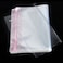 Lavish A4 Size 100Pcs Transparent Plastic Bags Self Adhesive Sealed Bag For Candy Cookie Packing Pouches Resealable Gift Jewelry Clothes Packaging Bags
