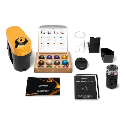 Nespresso Vertuo Pop Coffee Maker Mango Yellow