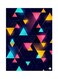 Triangles Metal Plate Poster Multicolour 15x20centimeter