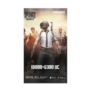 PUBG Mobile 18000 + 6300 UC Digital Code