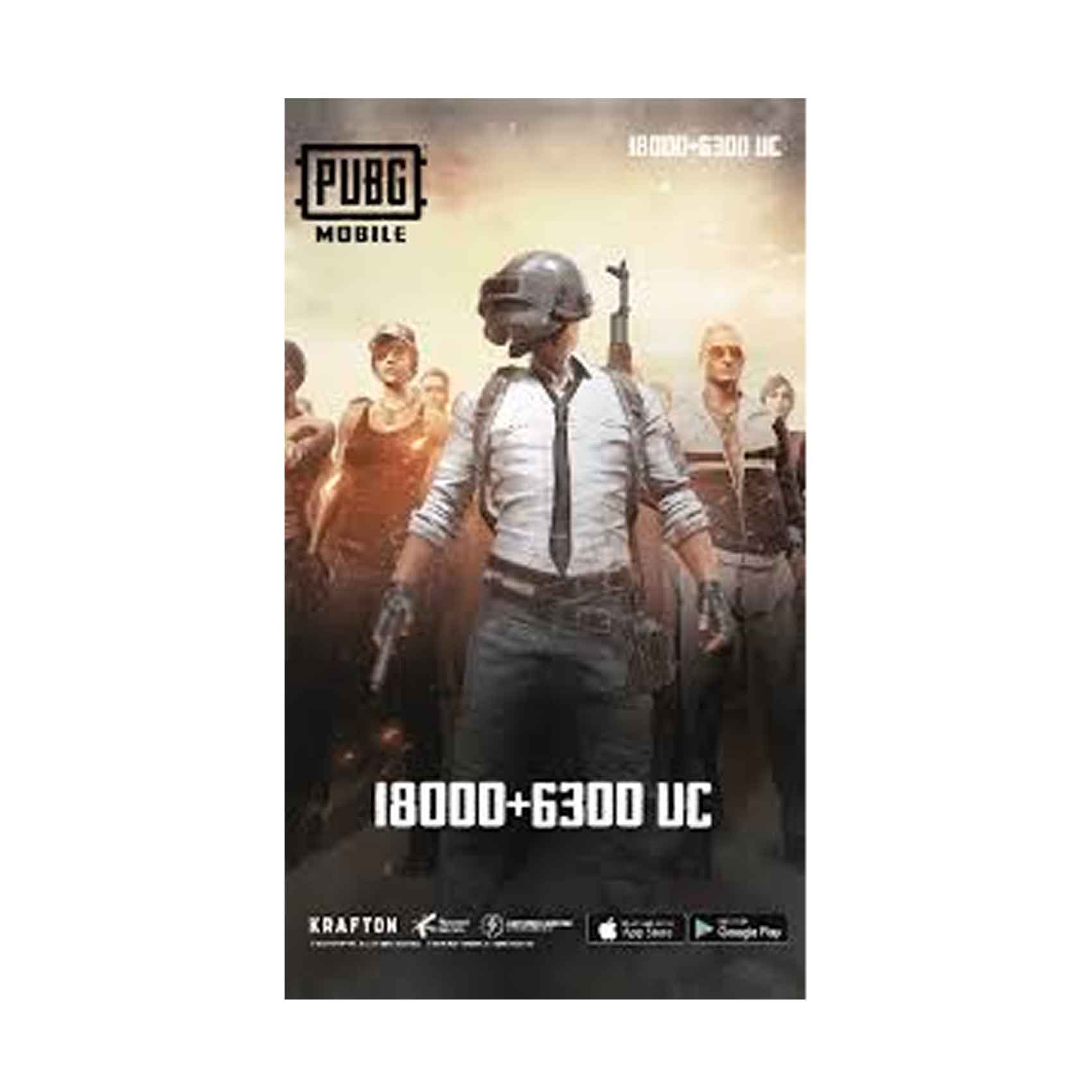 PUBG Mobile 18000 + 6300 UC Digital Code