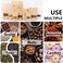 Generic Kraft Stand Up Pouch Bags, 50Pcs 20*30Cm Kraft Paper Zipper Pouch, Storage Brown Paper Bags With Zip Lock And Transparent Window