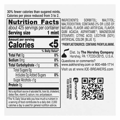 Hershey&#39;s Ice Breaker Coolmint Mints Candy 42g