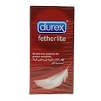 Buy Durex Fetherlite Thin Condom Clear 12 count in Saudi Arabia