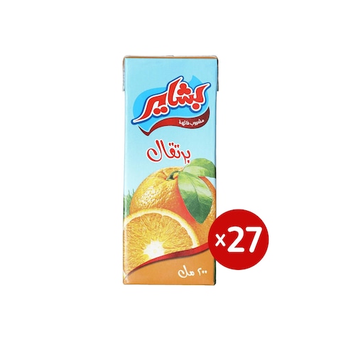 بشاير عصير برتقال - 200 مللي - 27 عبوة