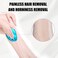 True Crystal Hair Eraser, Magic Hair Removal Eraser, Painless Crystal Hair Remover Tools, Soft Smooth Skin Fast & Easy Crystal Hair Removal for Men and Women (Blue)