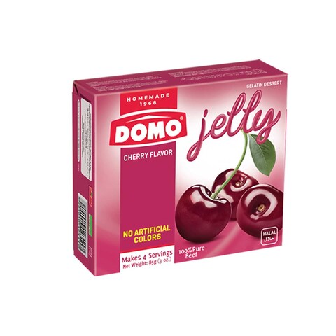 Domo Cherry Flavoured Jelly 85g x6