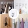 Brandless Wall Hooks 12 Pack 22Lb(Max) Transparent Reusable Seamless Hooks,Waterproof And Oilproof,Bathroom Kitchen Heavy Duty Self Adhesive Hooks
