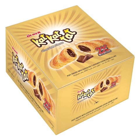 Ulker Kat Kat Tat Puff Chocolate Flavor 24g&times; 12 Pieces